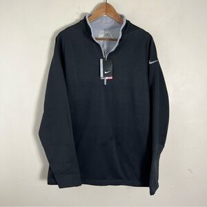 Nike Black Performance Golf Men's Dri-FIT ADV 1/2-Zip Golf Top Sweater SZ Large